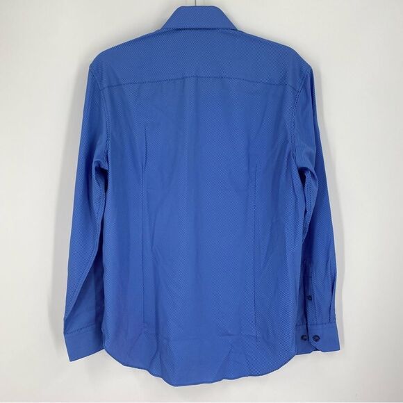 Tallia Men’s Blue Striped Button Front Shirt size S - Picture 3 of 3